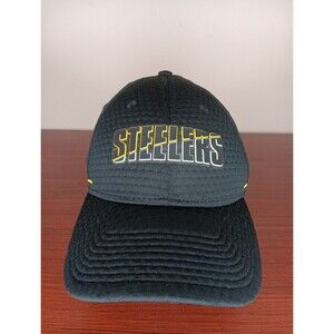 Pittsburgh Steelers New Era Training Camp 39Thirty Flex Fit Hat Med/Large Black